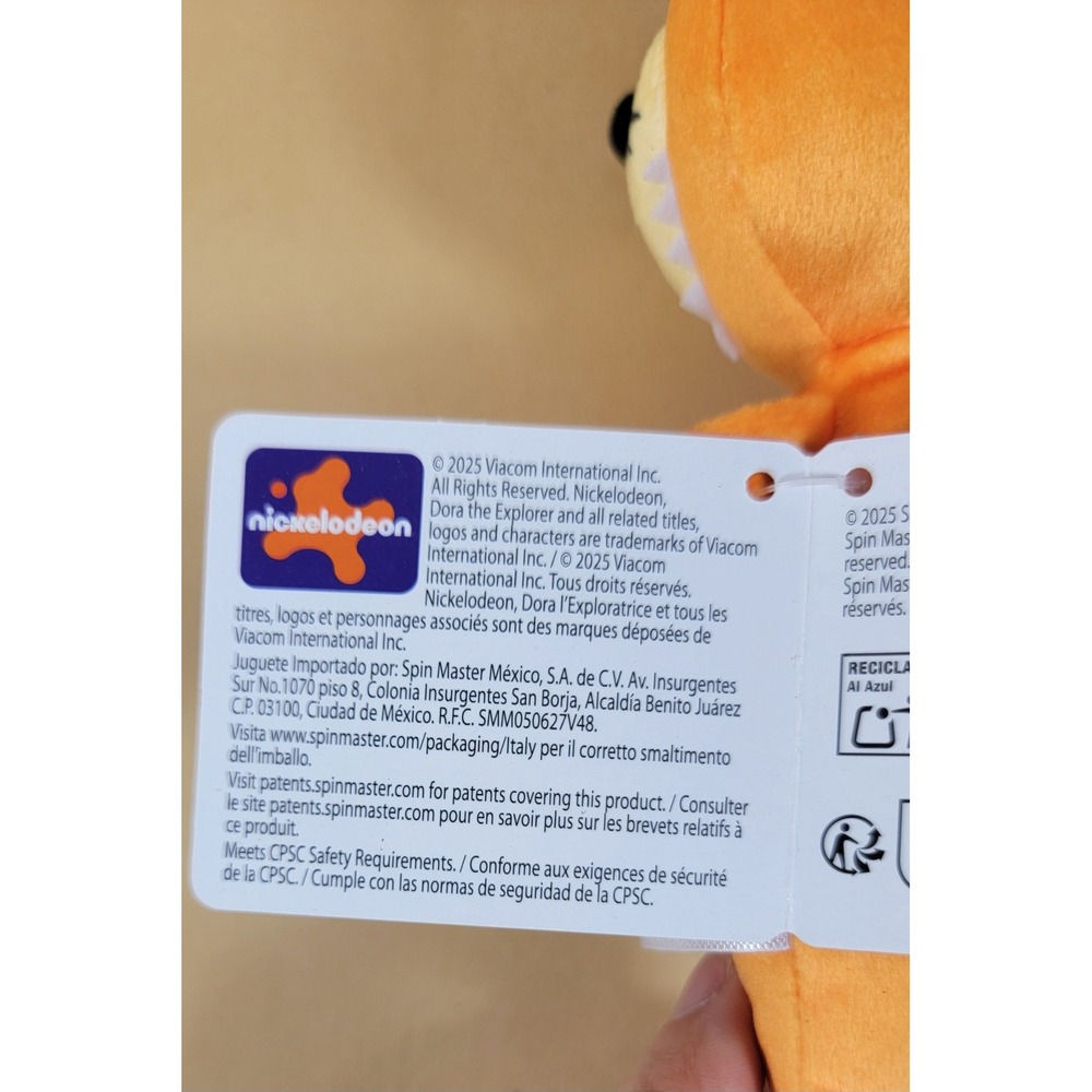 Nickelodeon Dora Swiper the Fox Plush Orange Blue Mask Spin Master 8 inch NWT - Picture 6 of 9